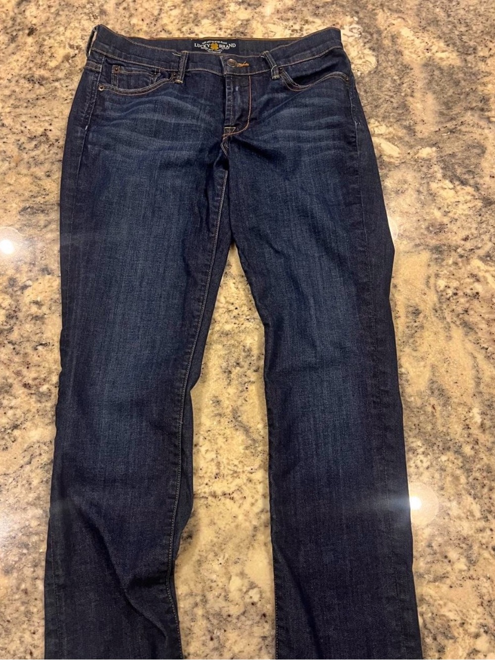 Lucky Brand Women’s Straight Leg Jeans - Dark Indigo Blue